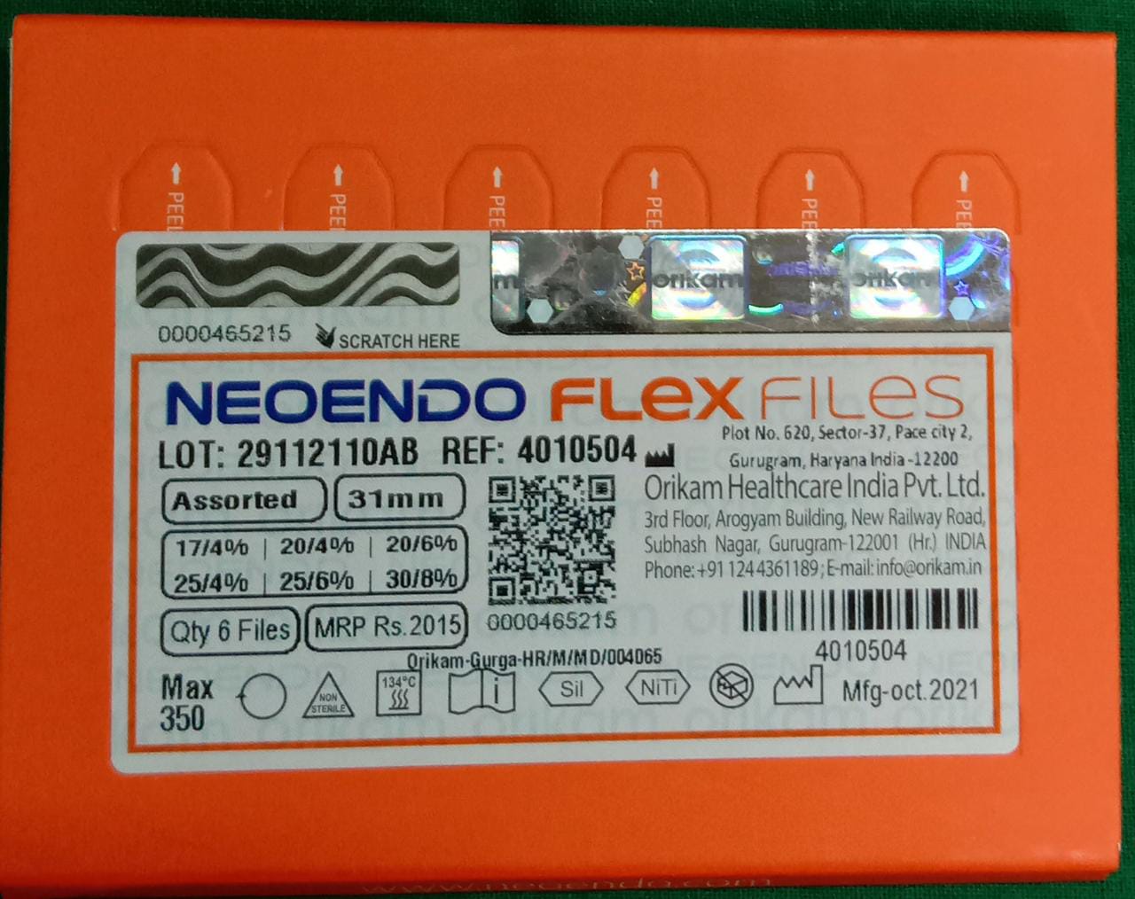 Neoendo Flex Files Assorted 31mm
